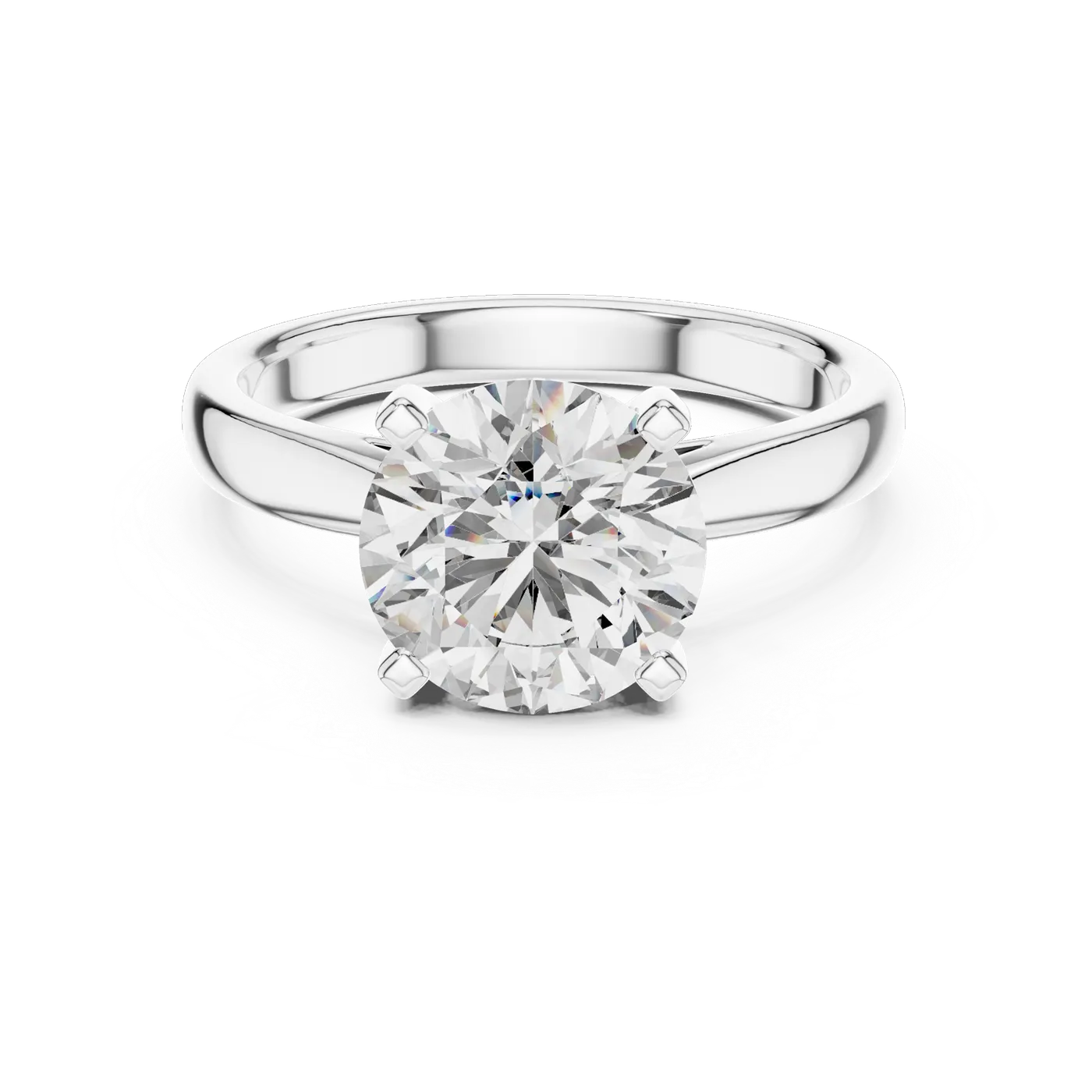 Bague de fiançailles Marguerite 2,07 ct n°2 en or blanc 18 carats, diamant rond, vue 2
