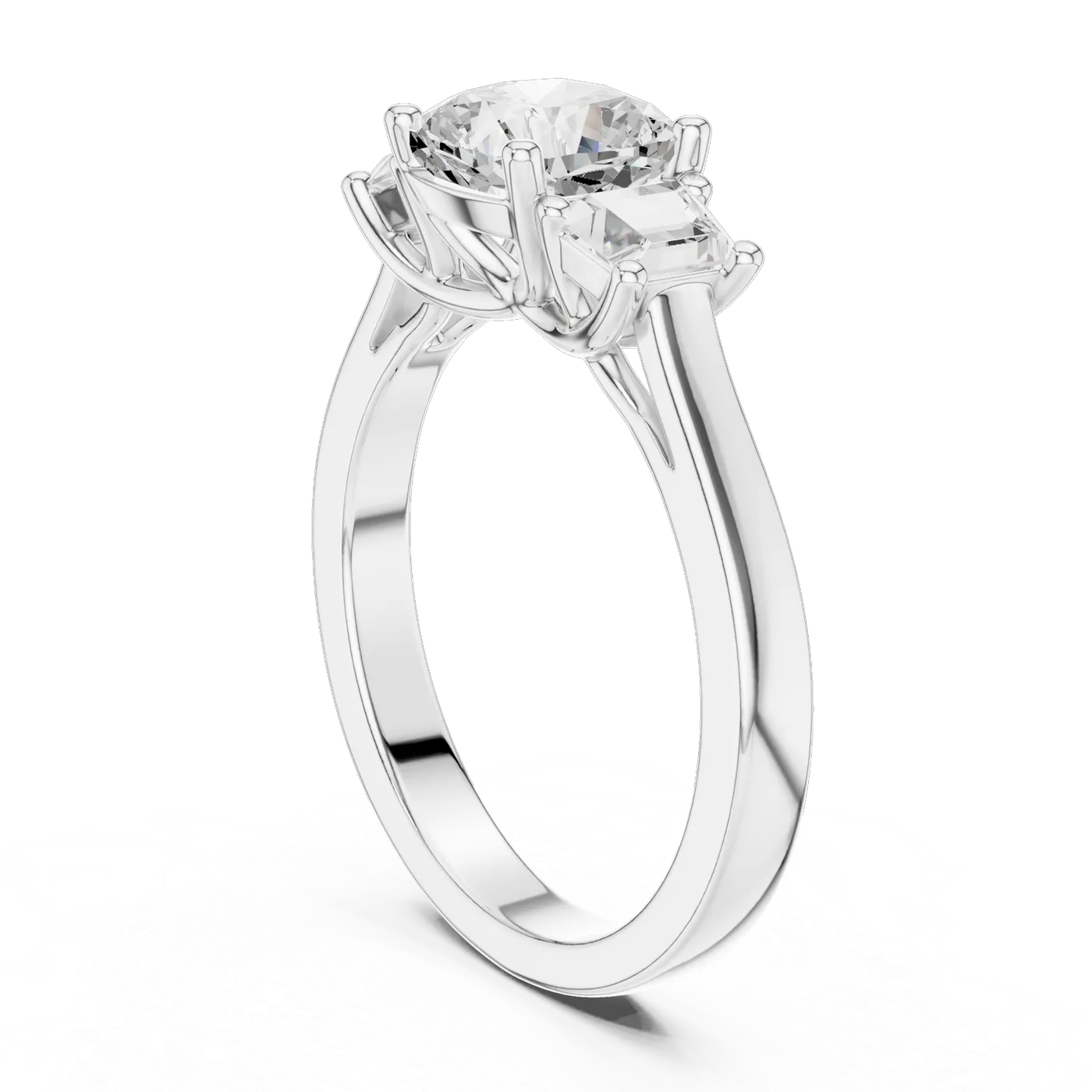 Bague de fiançailles Pivoine 1,85 ct en or blanc 18 carats, diamant coussin, vue 1